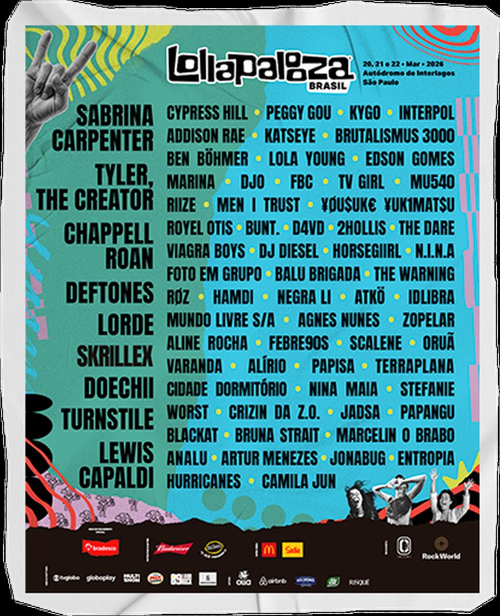 Lineup Lollapalooza 2026