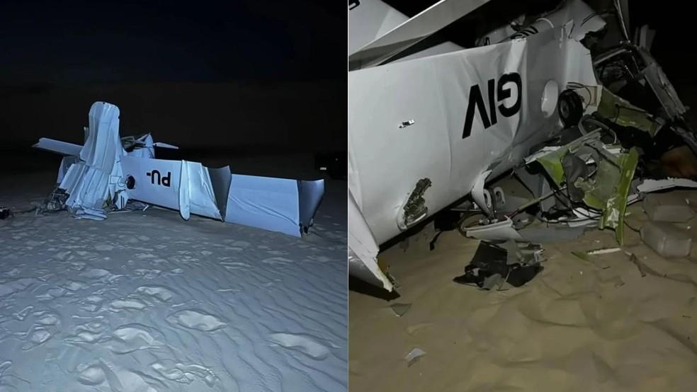 A queda do avião de pequeno porte nos Lençóis Maranhenses