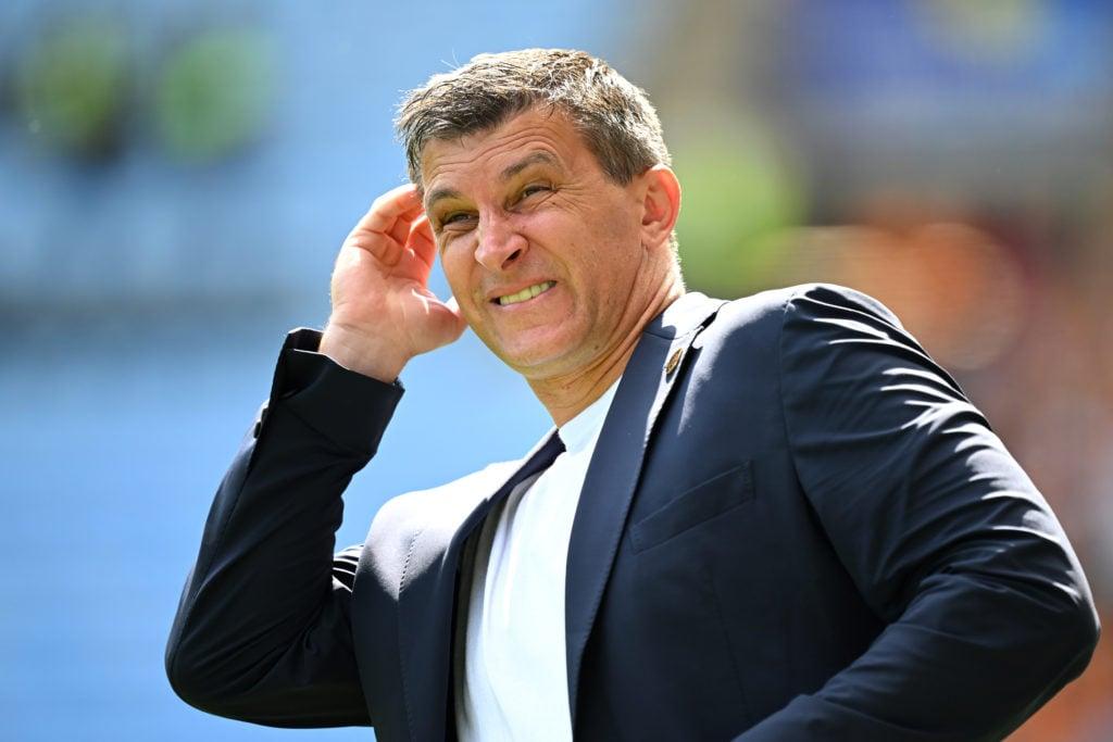 Sergej Jakirovic, Manager of Hull City, reacts.