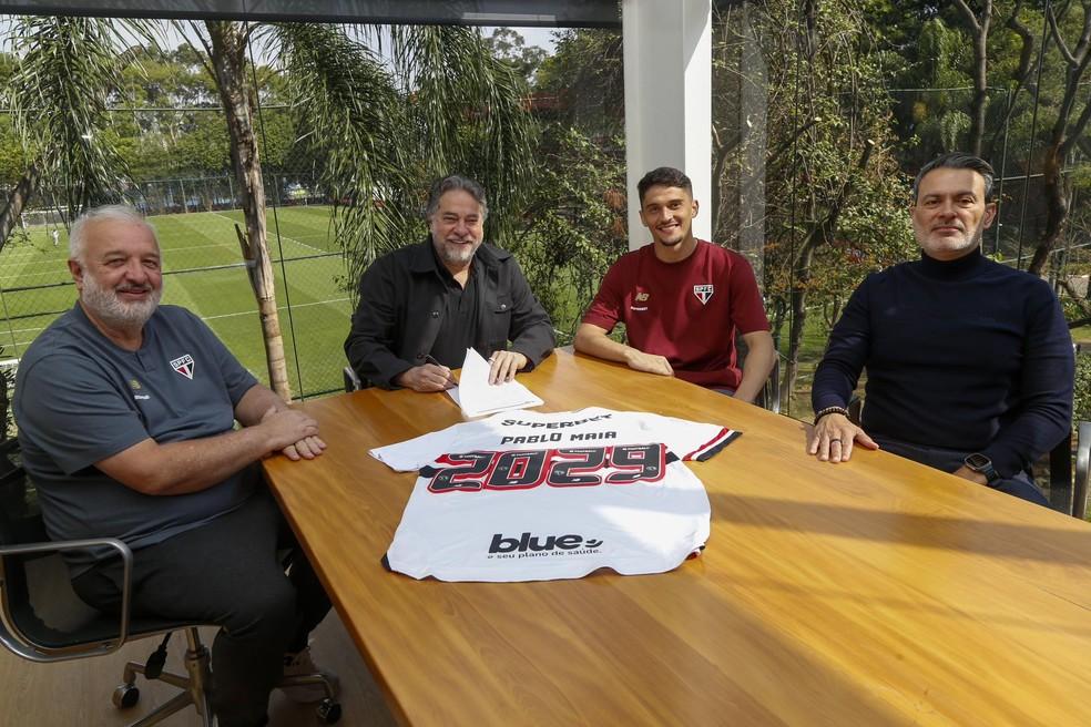 Direção do São Paulo com Pablo Maia de contrato renovado até 2029