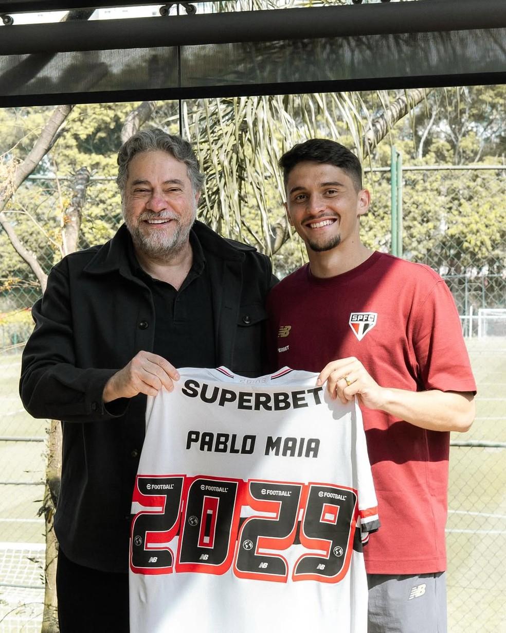 Pablo Maia tem contrato renovado até 2029