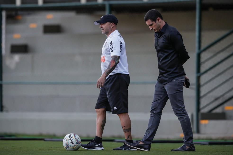 Jorge Sampaoli e Gabriel Andreata