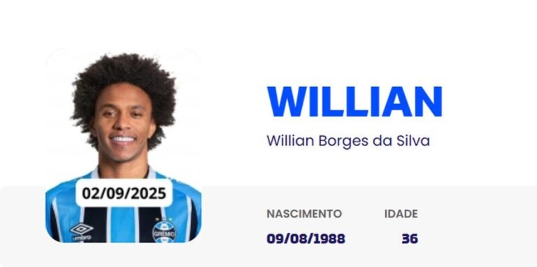 Grêmio Anuncia Contratação do Meia Willian, Ex-Corinthians e Chelsea
