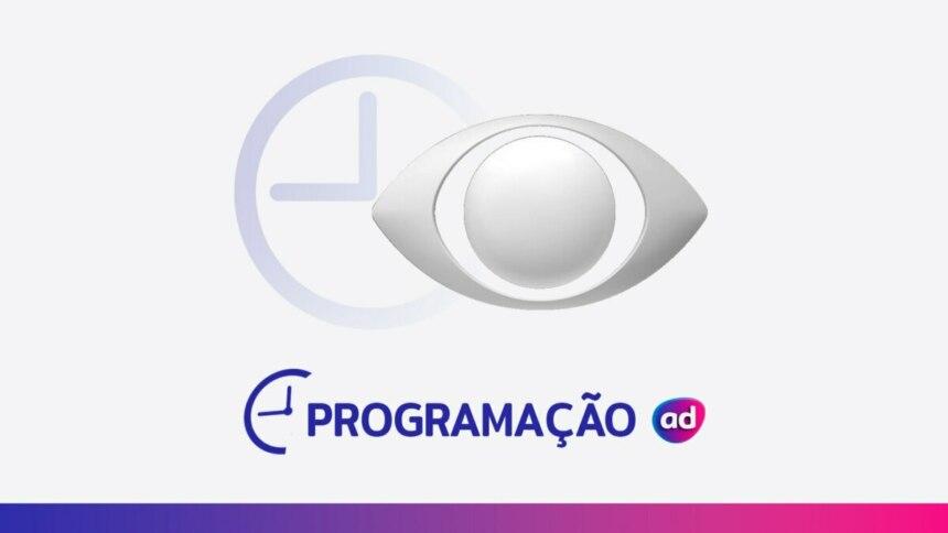 Logo da Band com ícone de relógio e título Programação