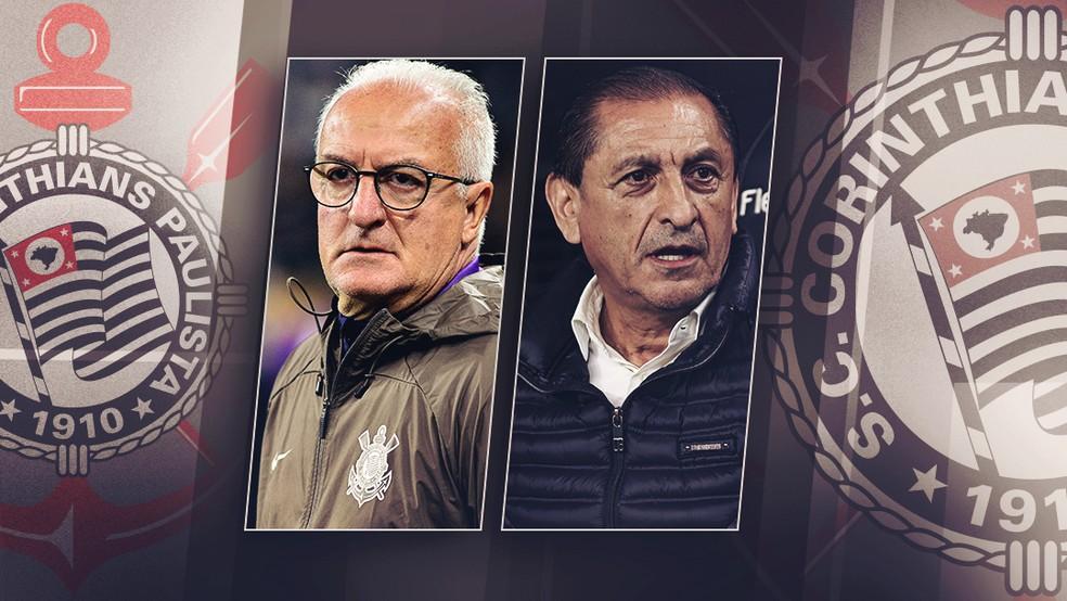 Dorival Júnior e Ramón Díaz comandaram o Corinthians em 26 jogos em 2025 — Foto: Infoesporte