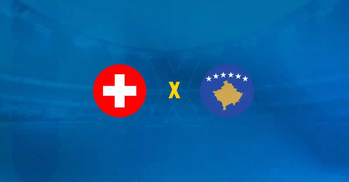 Bandeiras de Suíça x Kosovo