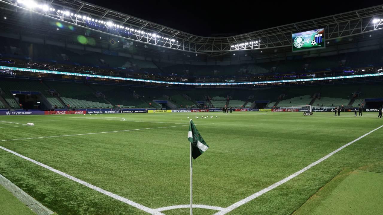 Vista geral do Allianz Parque antes do jogo entre Palmeiras e Fortaleza