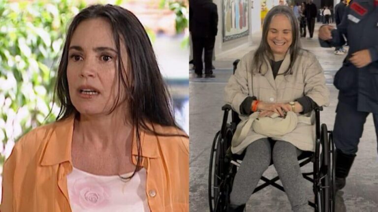 Regina Duarte visita SP-Arte e deixa evento em cadeira de rodas: ‘Estive sofrendo’
