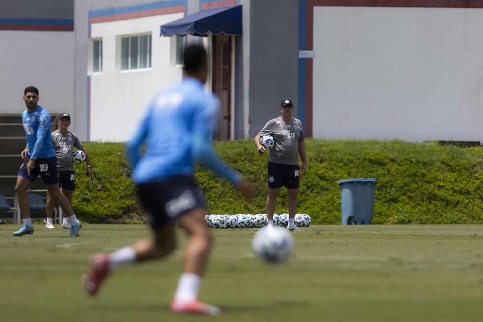 Rogério Ceni em treino do Bahia