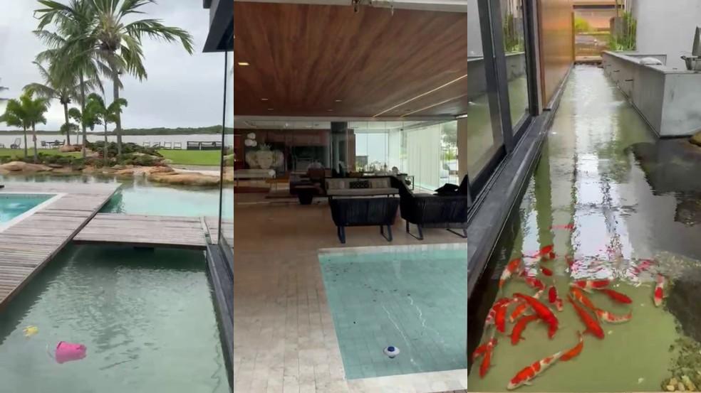 Casa de empresário alvo de operação contra esquema em mineração tem lago artificial, piscina e carpas