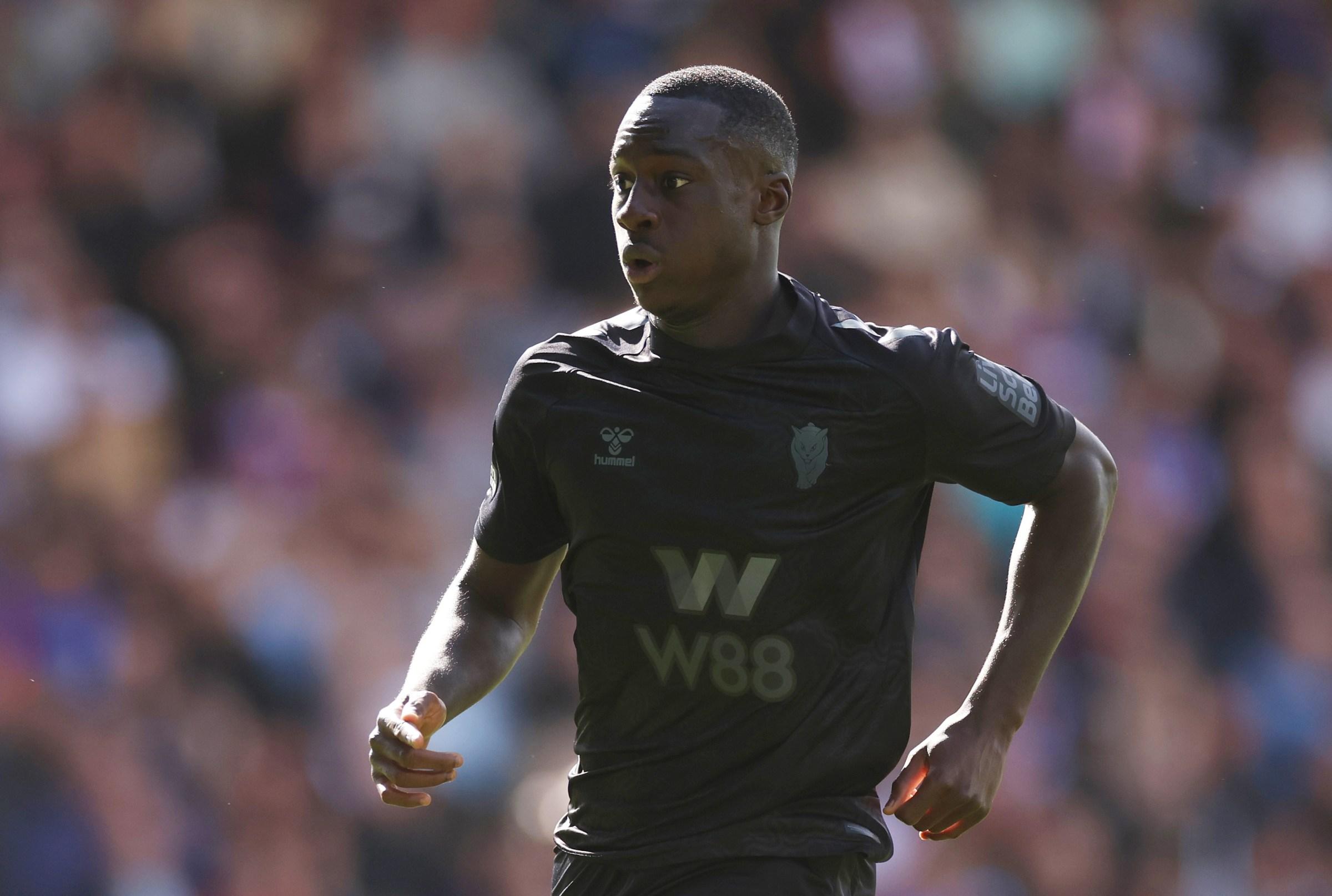 Habib Diarra do Sunderland durante o jogo contra o Crystal Palace