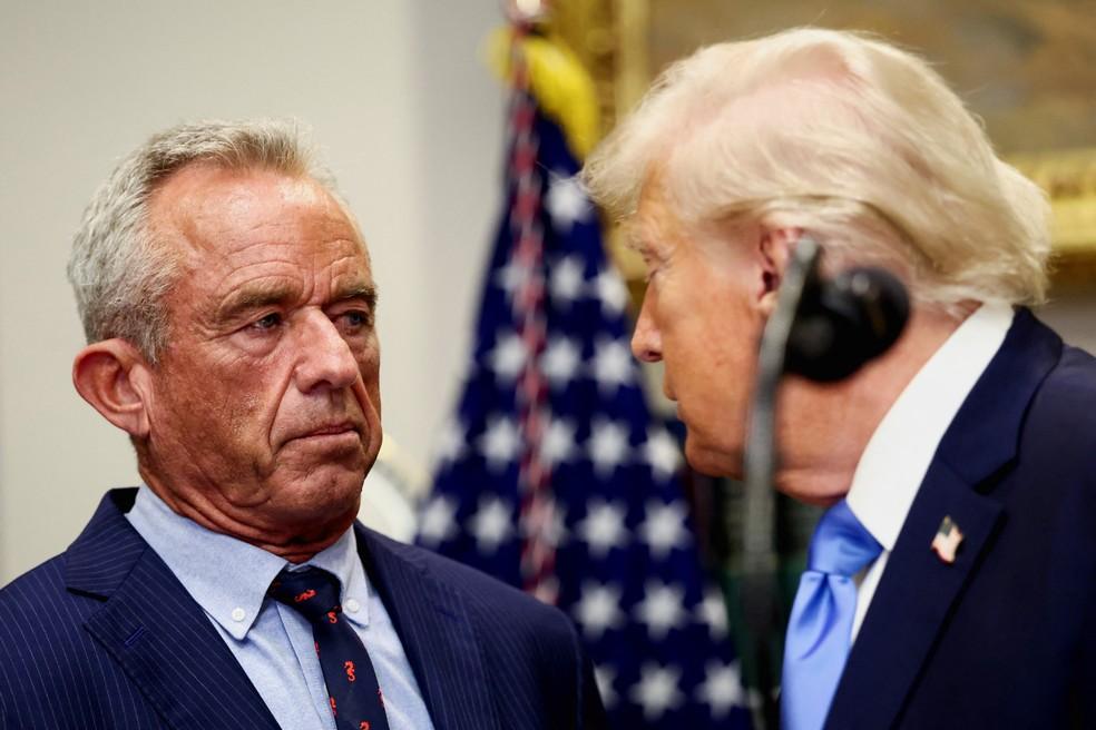 Donald Trump durante anúncio