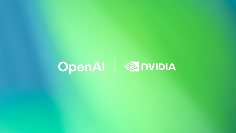 Logotipo da OpenAI e Nvidia
