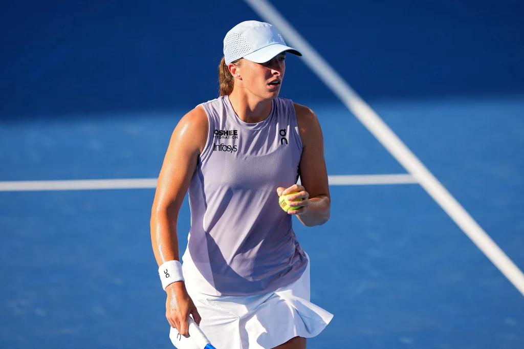 Iga Świątek se prepara para o jogo em Seul