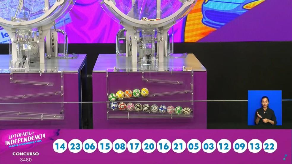 Resultado da Lotofácil da Independência, concurso 3.480