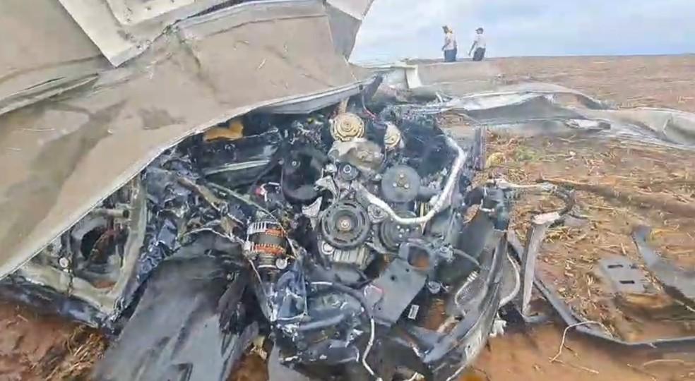 Estragos na fábrica de Porto Feliz