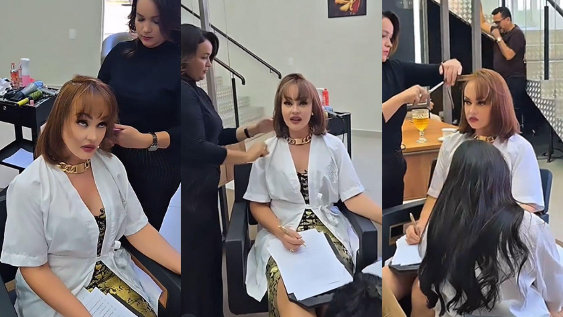 Gaby Spanic com o visual de Paola Bracho