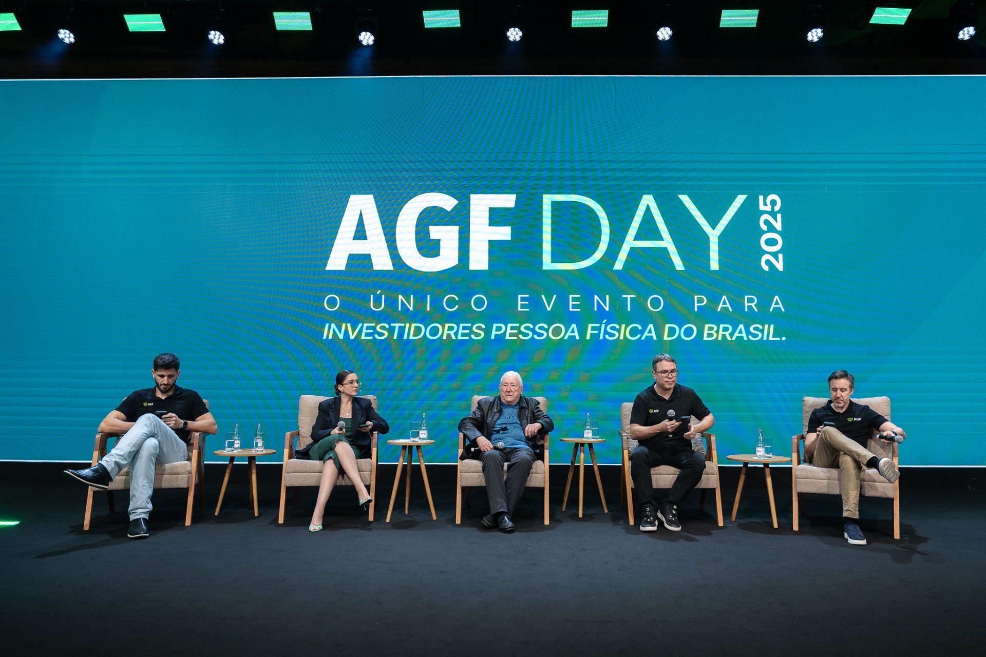 Luiz Barsi concede entrevista aos sócios da AGF durante o AGF Day.