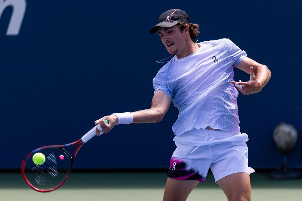 João Fonseca em ação no US Open