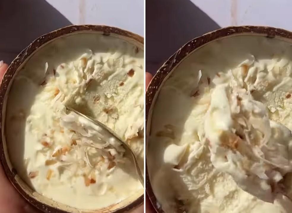 Gelato de coco
