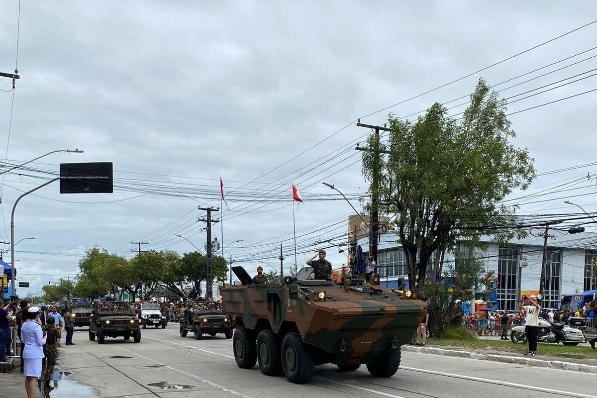 Desfile de 7 de Setembro é realizado na Imbiribeira, no Recife (Foto: Divulgação/Casa Militar).