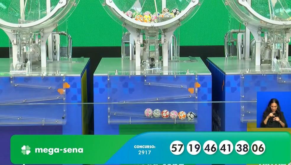 Números do concurso 2917 da Mega-Sena