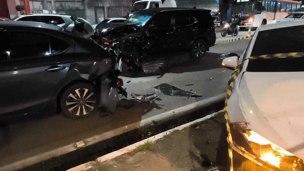 Engavetamento na Av. Fernandes Lima, em Maceió