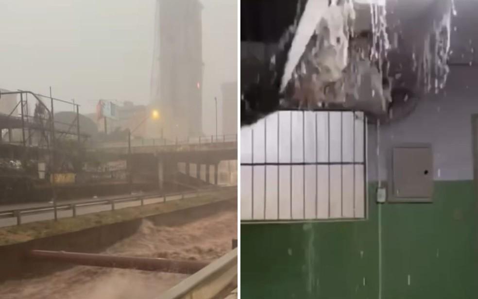 Chuva forte provoca estragos em Goiânia