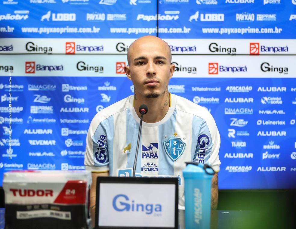 Ramon Vinicius é apresentado como novo meio-campista do Paysandu