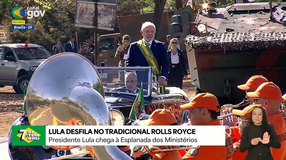 Lula participa da cerimônia do 7 de Setembro em Brasília