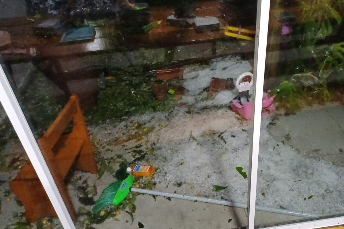 Granizo em São Miguel do Oeste