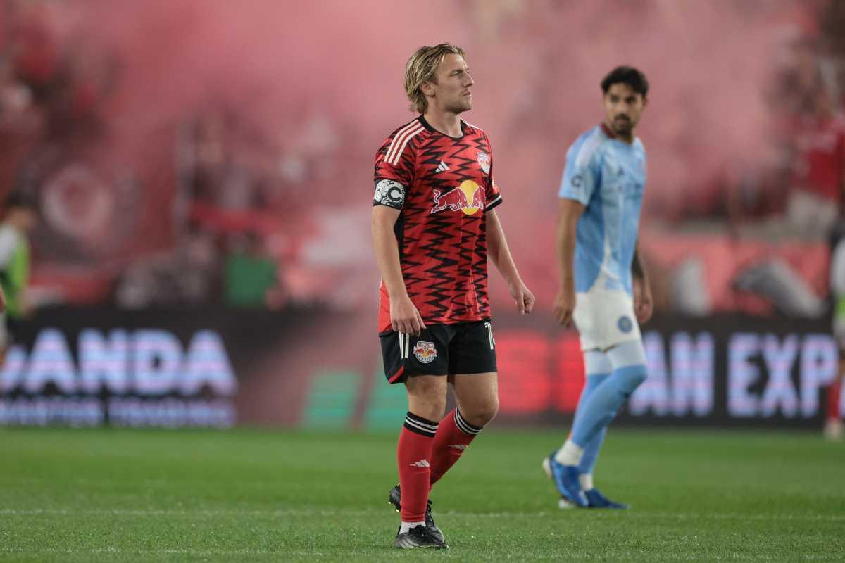 Emil Forsberg do Red Bulls em ação