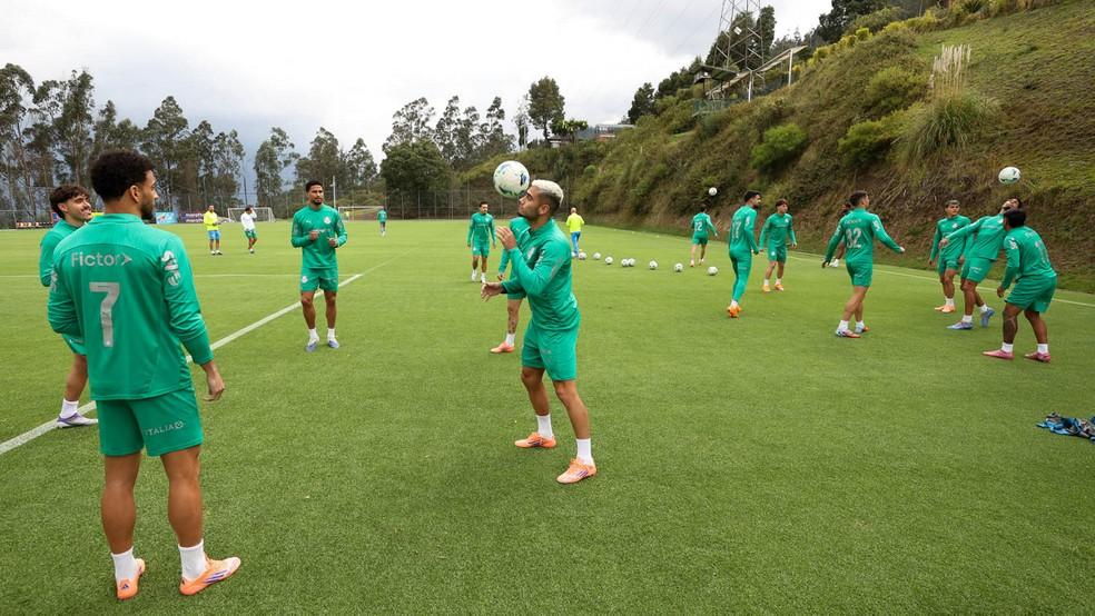 Treino do Palmeiras em Quito, no Equador