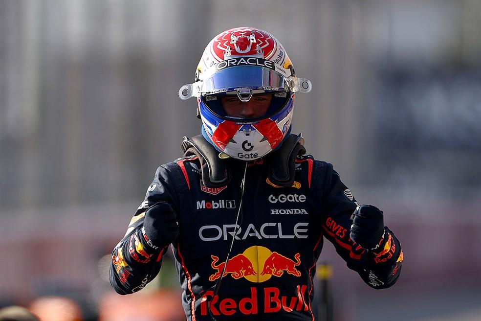 Max Verstappen comemora pole position para o GP dos EUA