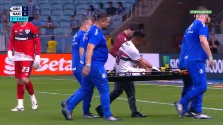 São Paulo sofre com lesão de Wendell em derrota para o Grêmio