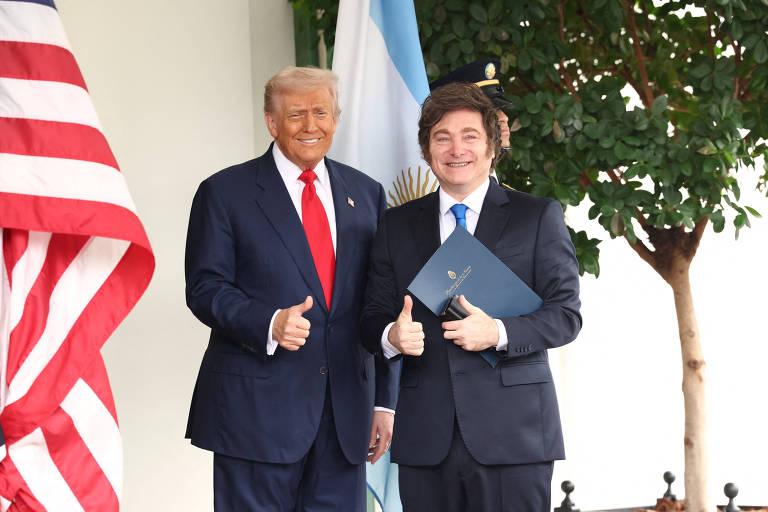 Trump e Milei na Casa Branca