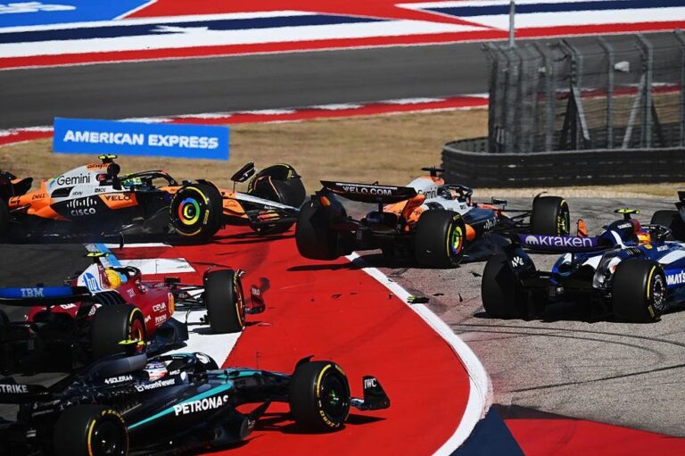 Batida na Largada da Corrida Sprint nos EUA Prejudica McLaren e Abre Caminho para Vitória de Verstappen