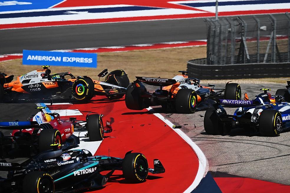 Batida na largada da corrida sprint nos EUA