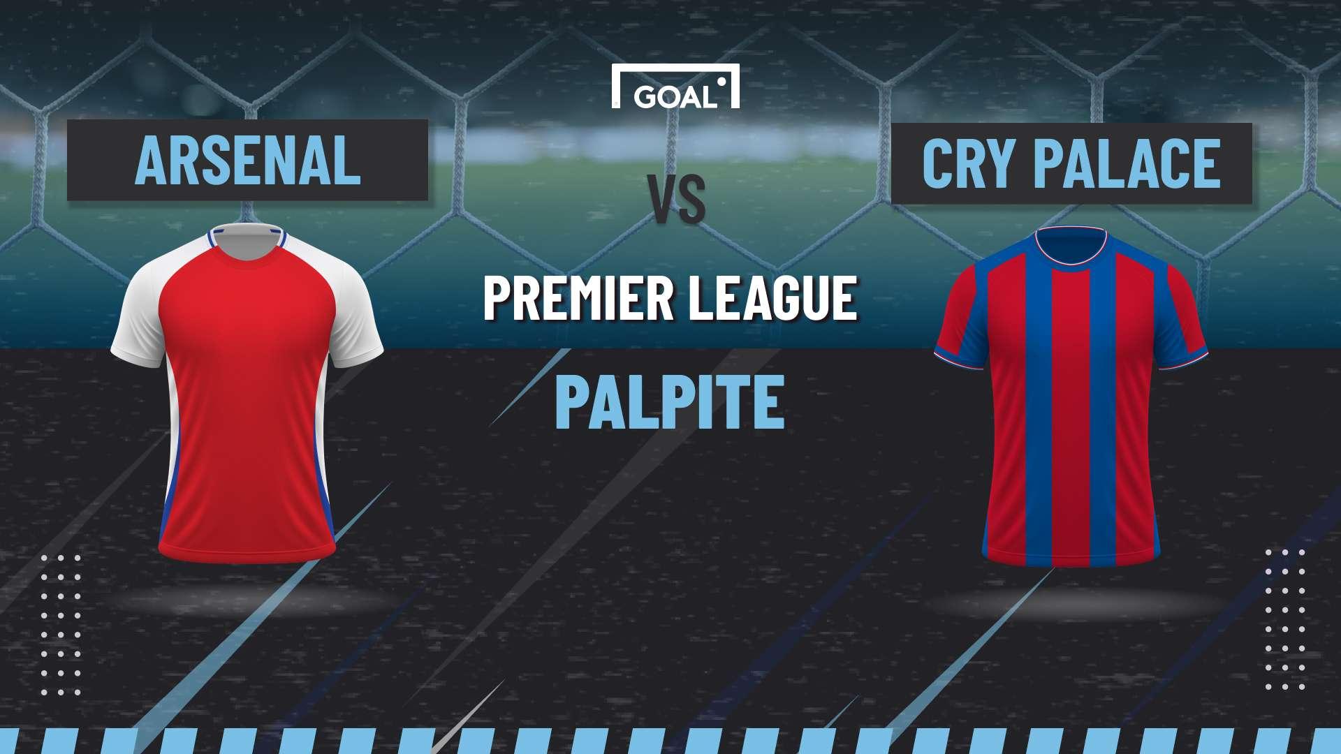 Palpite Arsenal x Crystal Palace.