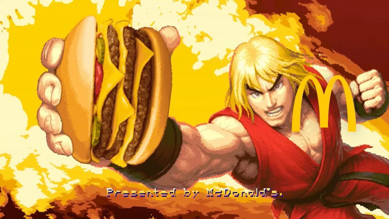 McDonald's Japão lança collab com Street Fighter e campanha em pixel art.
