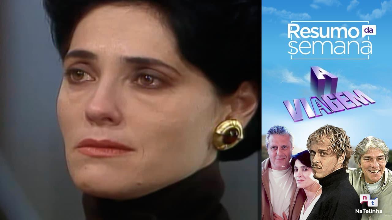 Cena com arte da novela A Viagem