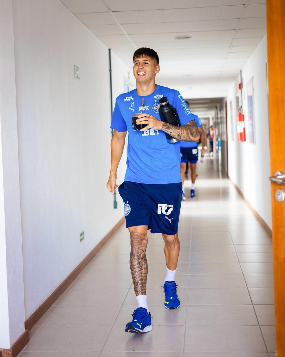 Ramos Mingo em treino no Bahia