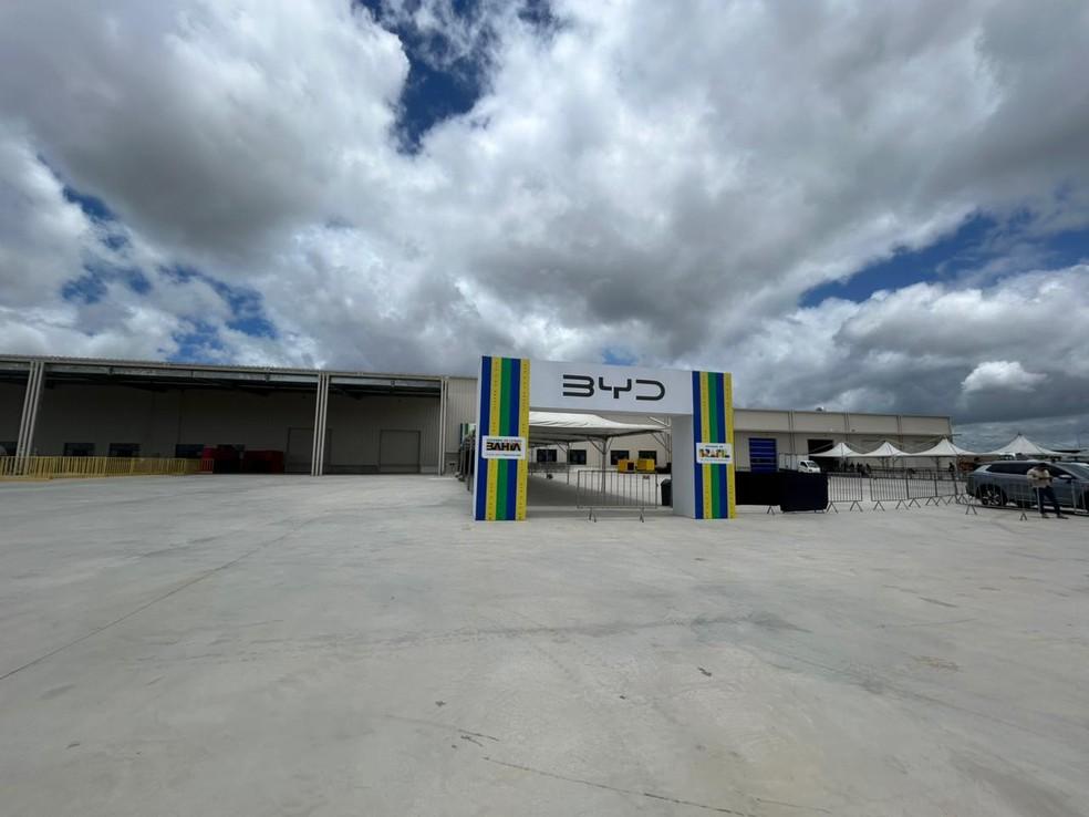 Fábrica da BYD em Camaçari, na Bahia