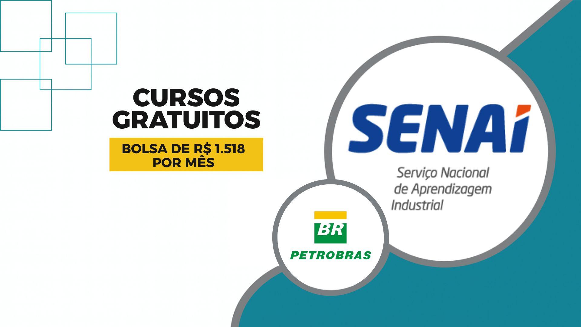 Senai e Petrobras oferecem 700 vagas gratuitas em cursos técnicos com contrato de 21 meses