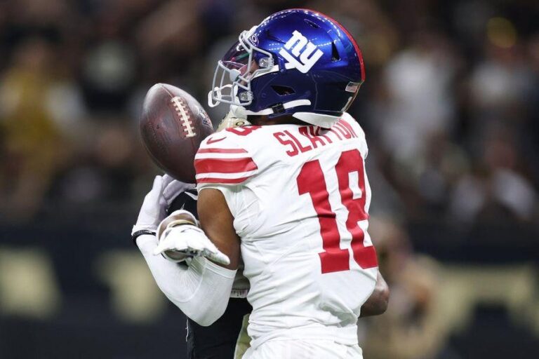 Darius Slayton fora do jogo contra os Broncos: Novidades dos Giants na NFL