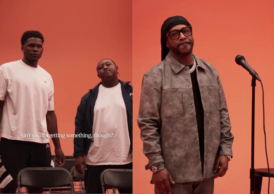 Cena do novo comercial de Anthony Edwards com Katt Williams