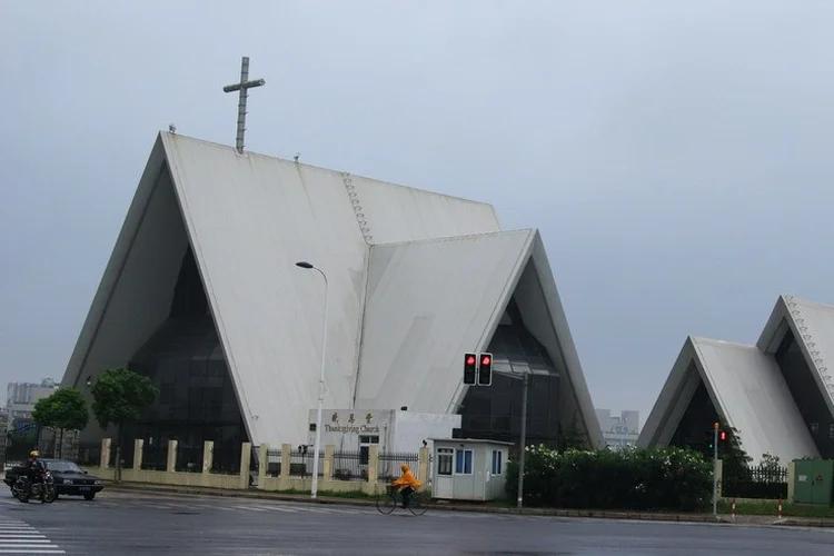 Igreja cristã em Xangai, na China