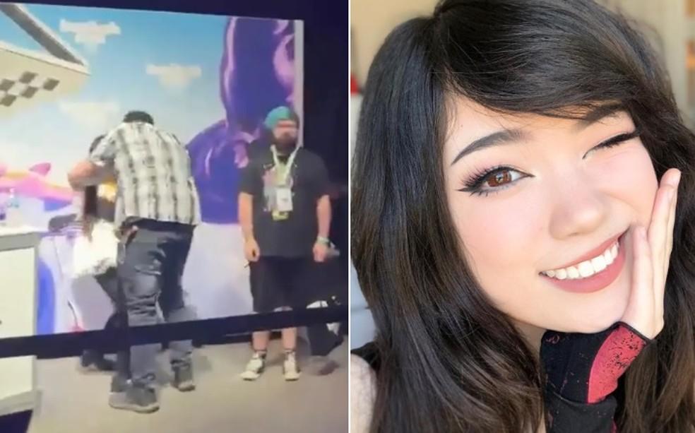 Streamer Emiru foi agarrada por fã em convenção da Twitch na Califórnia