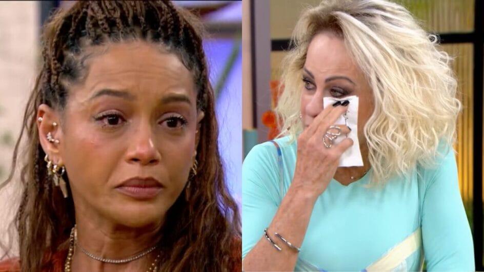 Taís Araujo emocionada no programa Mais Você