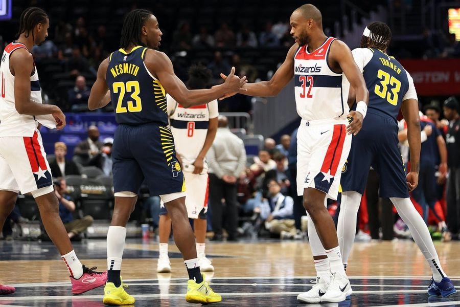 Jogo da NBA entre Indiana Pacers e Washington Wizards